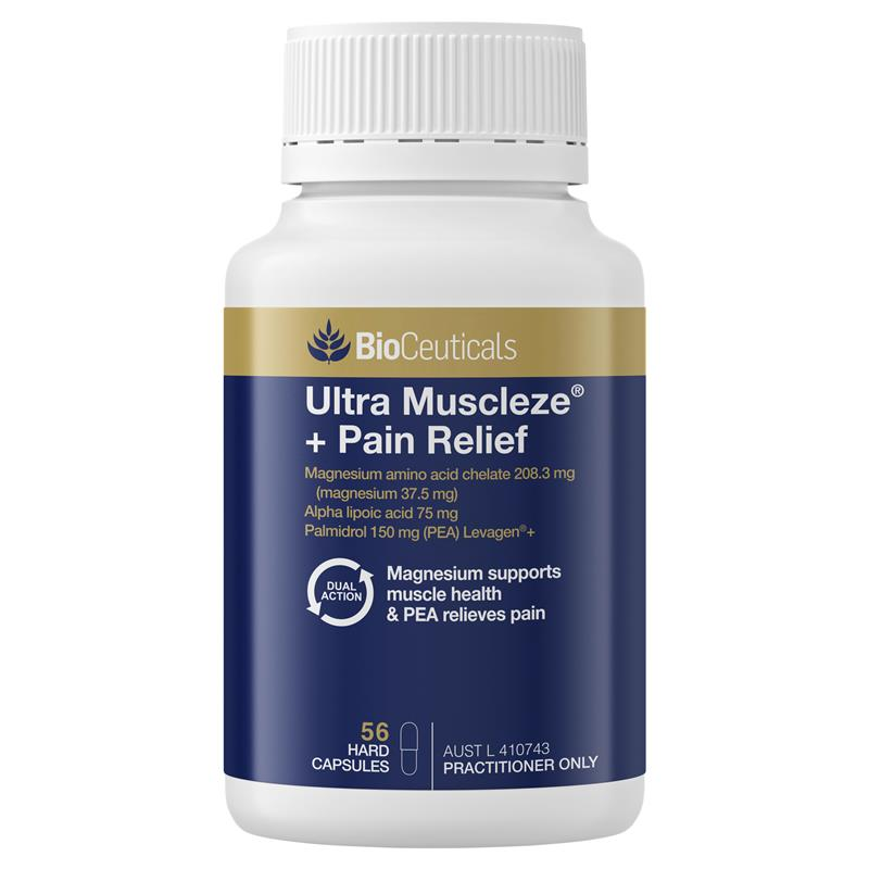 BioCeuticals Ultra Muscleze + Pain Relief Dual Action 56 Capsules