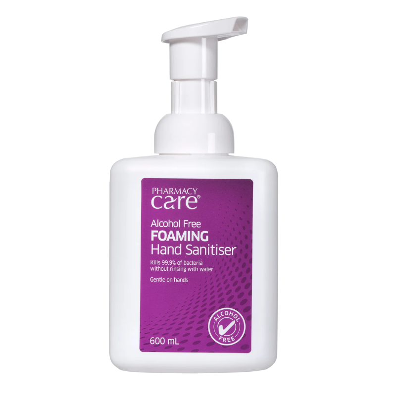 Pharmacy Care Alcohol Free Foam Sanitiser 600ml