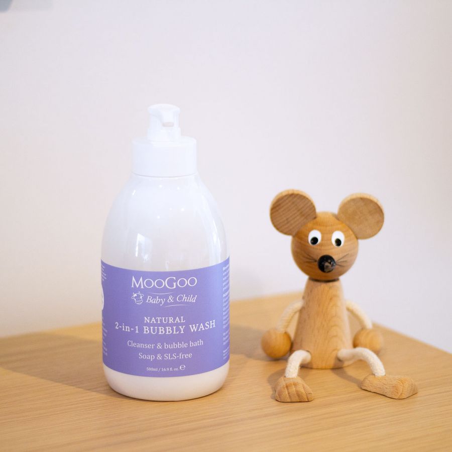 MooGoo Mini Moo 2-In-1 Bubbly Wash 500g