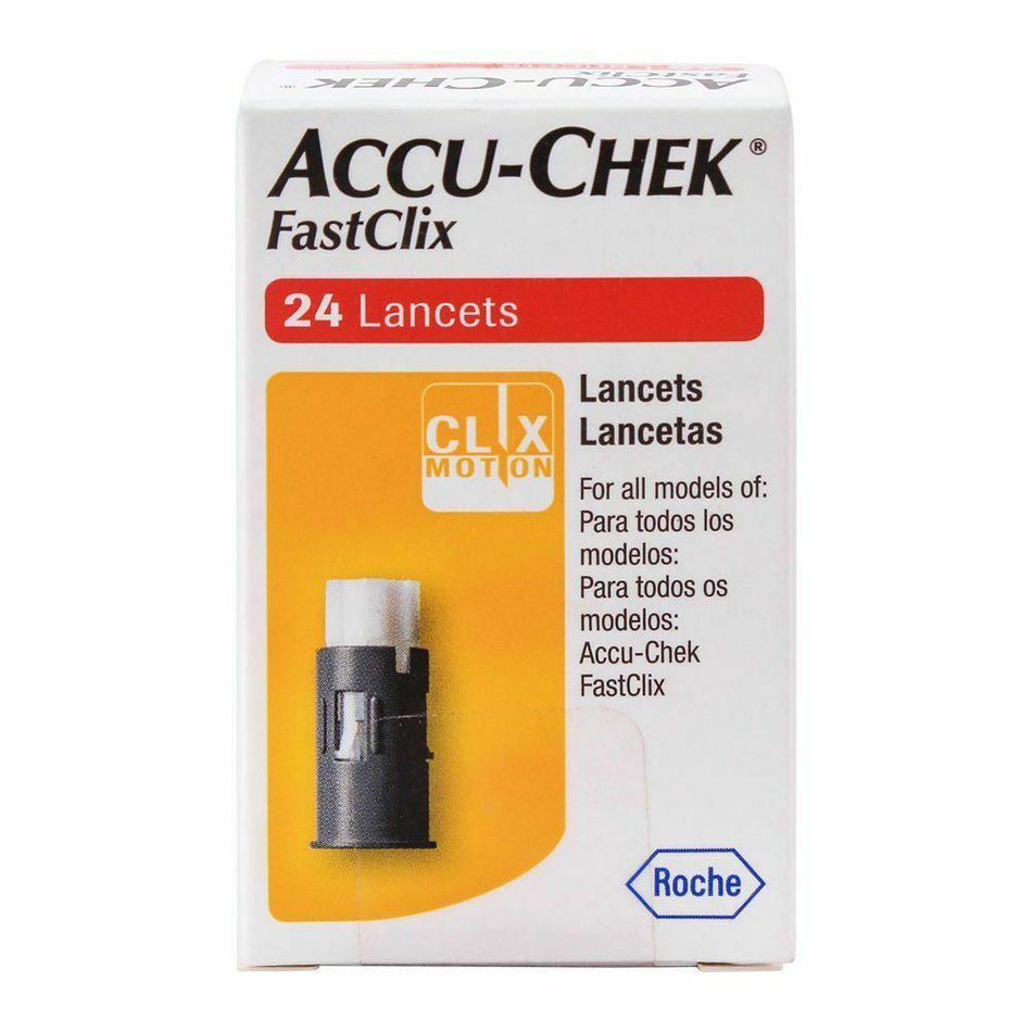 Accu-chek FastClix 24 Lancets for all FastClix Models Performa Nano Guide