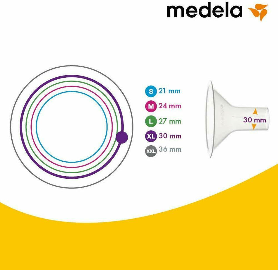 Medela Personal Fit Breast Shield Optimise the Milk Flow - Pack of 2 - Size XL