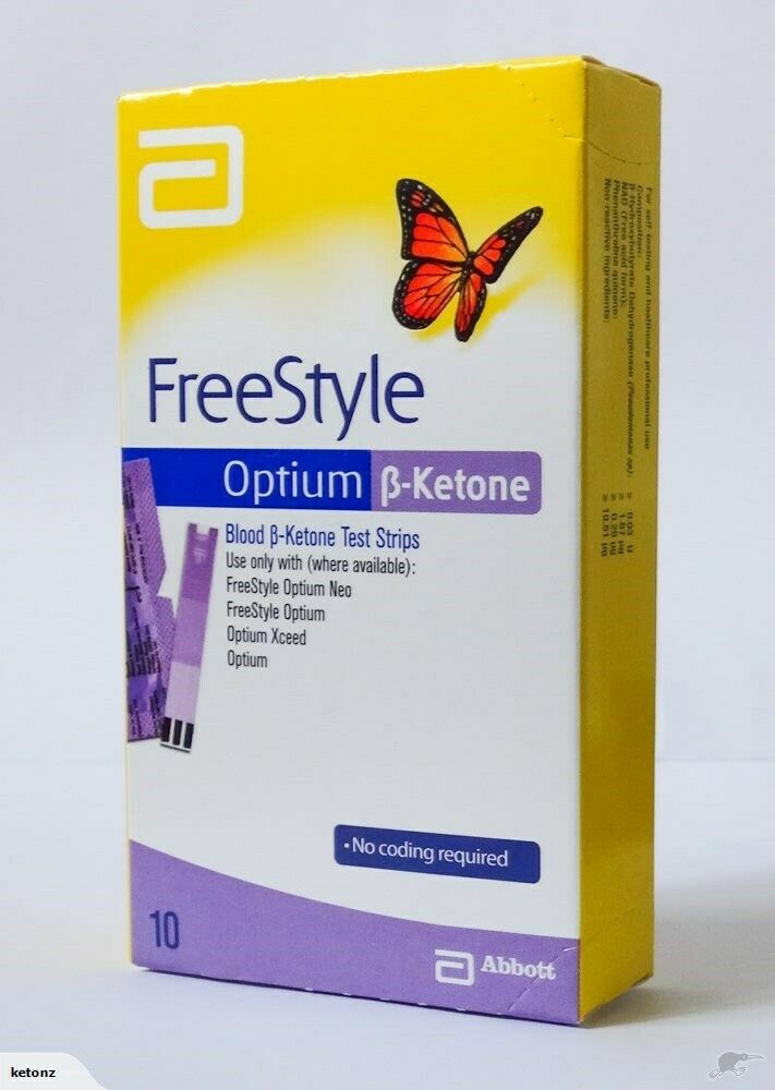 Abbott FreeStyle Optium Blood ß-Ketone Test Strips 2 x 10 Pack