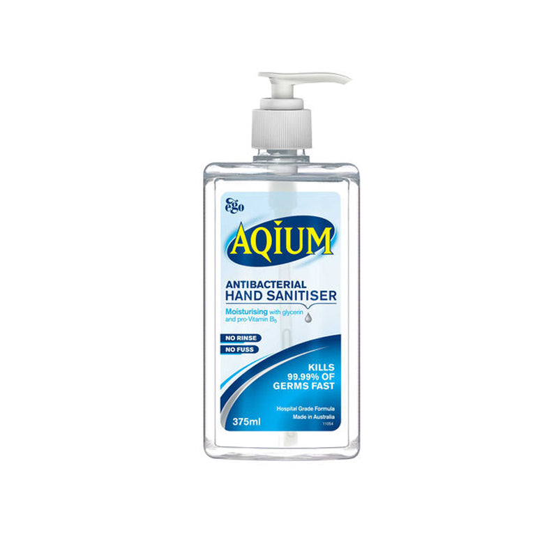 1 x Ego Aqium Antibacterial Hand Sanitizer 375ml + 1 x Refill Duo Pack 375ml