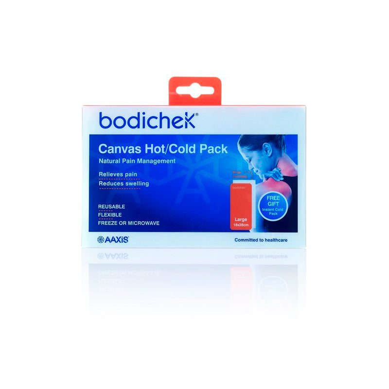 Bodichek Hot/Cold Canvas Gel Pack 18x28cm Large + Bonus 15x18.5cm Gel Pack