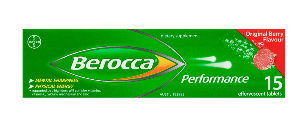 Berocca Performance Original Berry Effervescent Tablets 60 Pack May 20 –  Australia Health Warehouse