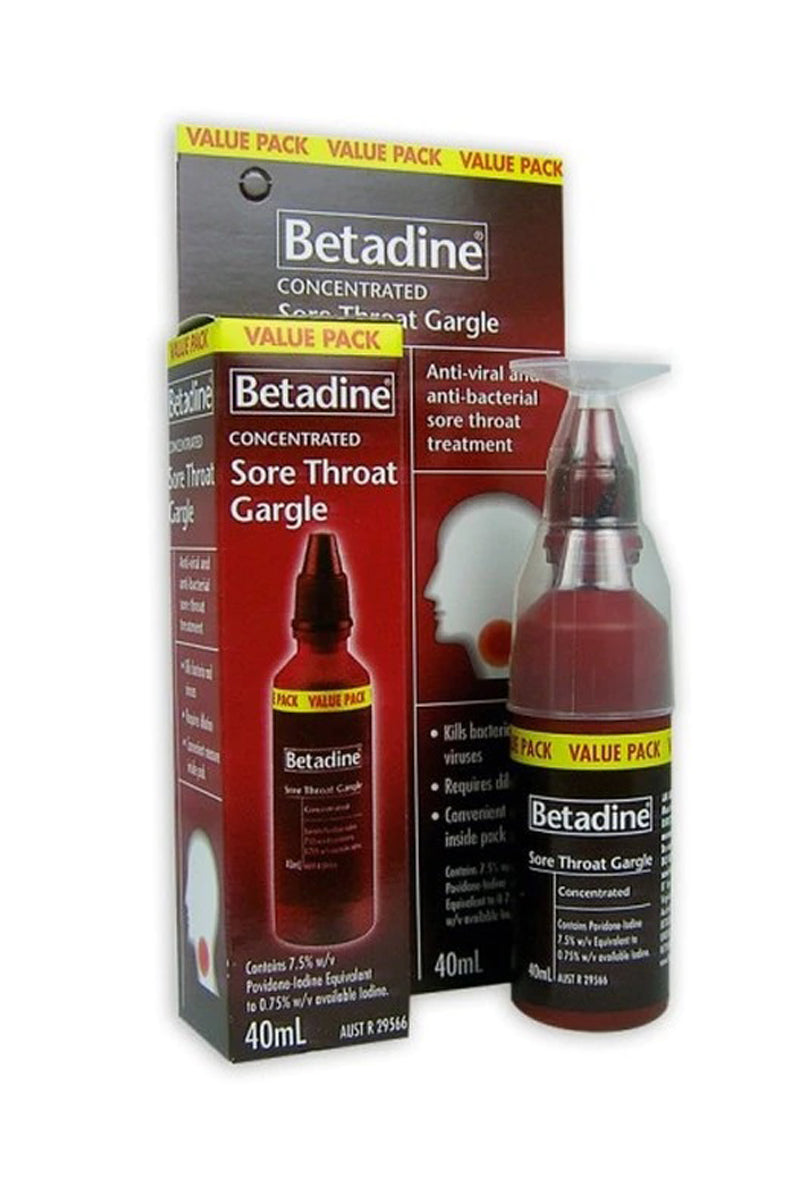 Betadine Concentrated Sore Throat Gargle 40ml