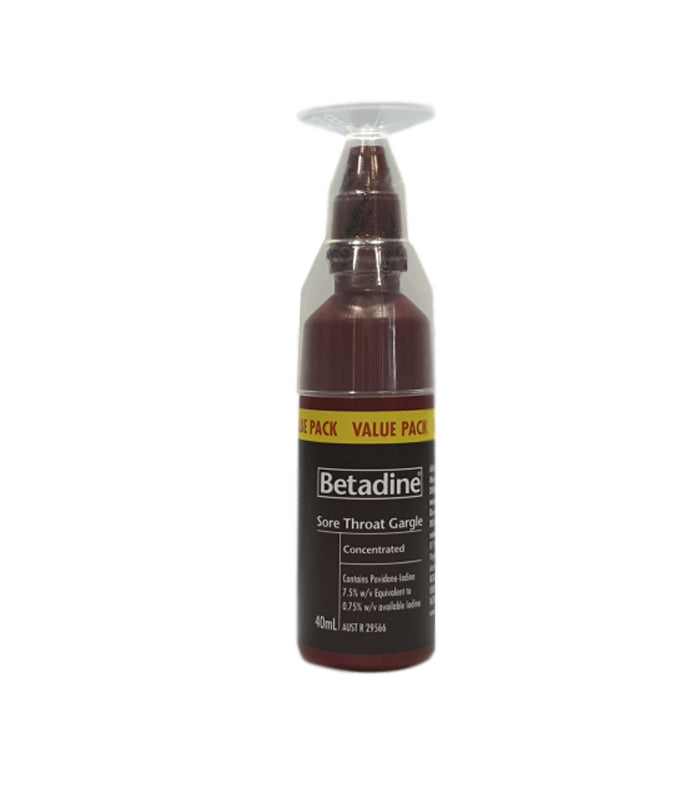 Betadine Concentrated Sore Throat Gargle 40ml