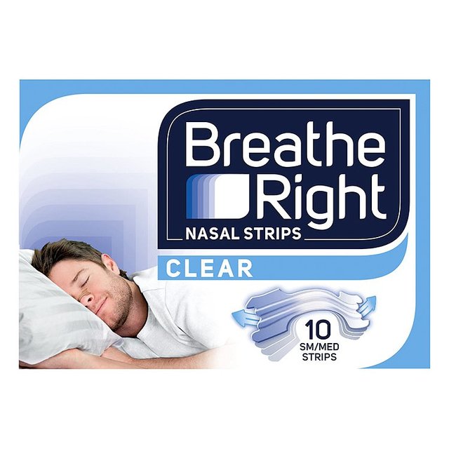 Breathe Right Regular Clear Strips 10 Pack