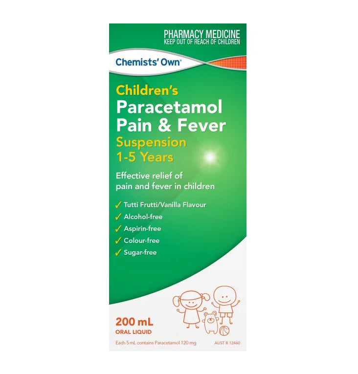 Chemists Own Paracetamol 1 – 5 Years Suspension 200mL