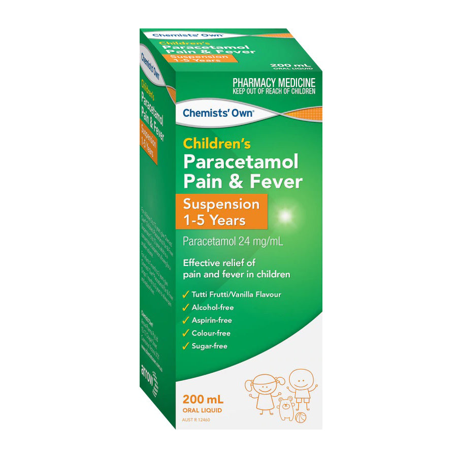 Chemists Own Paracetamol 1 – 5 Years Suspension 200mL