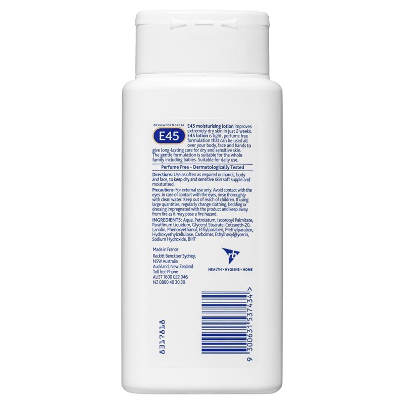E45 Skin Care Moisturising Lotion 200ml