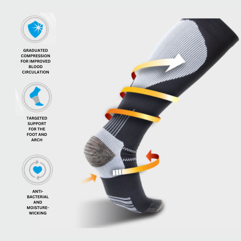 Thermoskin Plantar FXT Compression Socks Calf Length Large 85602