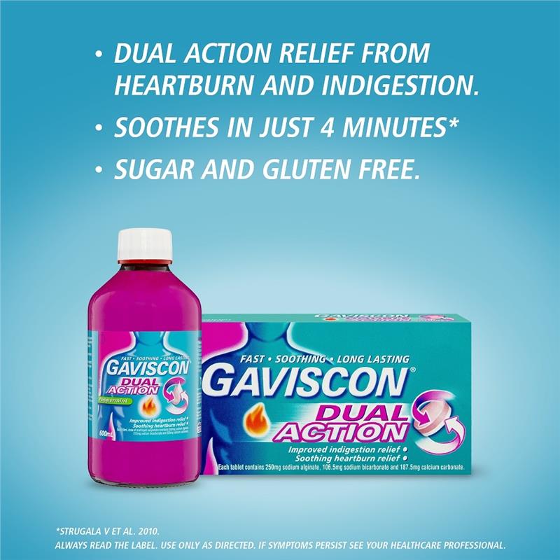Gaviscon Dual Action Aniseed Liquid 300ml