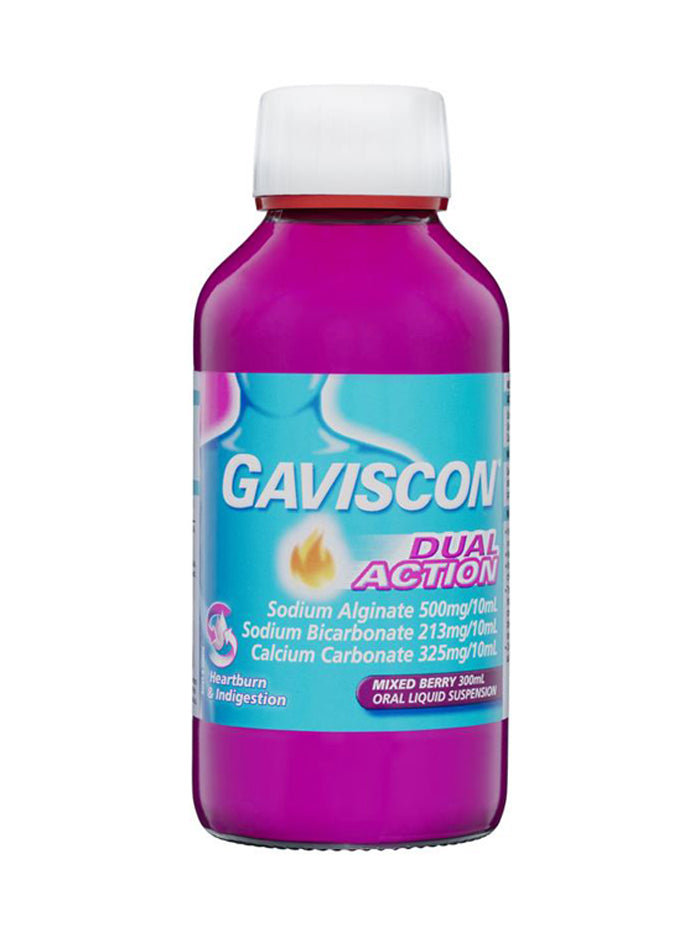 Gaviscon Dual Action Liquid Mixed Berry Flavour 300ml