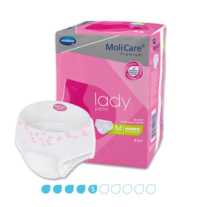MoliCare Premium Lady Pants 5 Drops Medium 8 Packs x 8 Pants