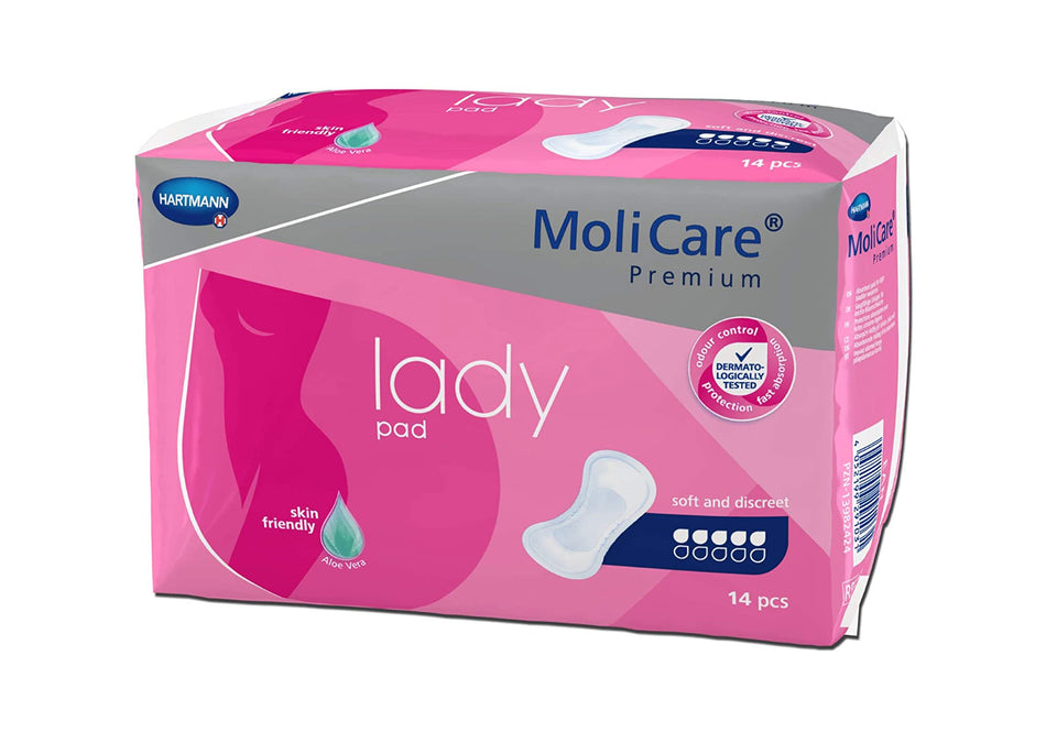 MoliCare Premium Lady Pad 5 Drops 14 Pads x 12 Packs