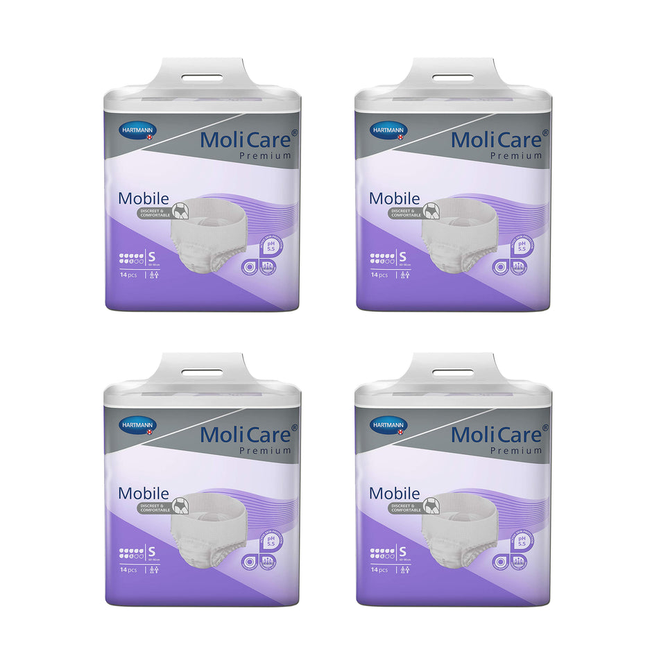 MoliCare Premium Mobile 8 Drops Small 4 Packs x 14 Pants Value Pack