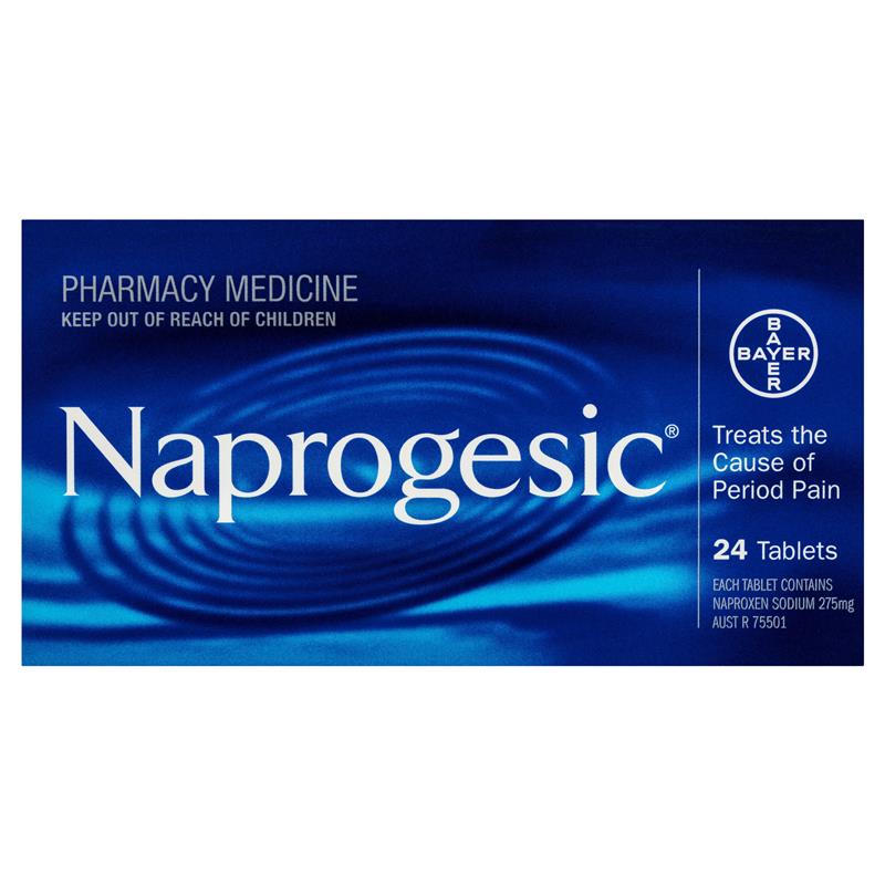 Naprogesic Period Pain Tablets 275mg 24 Pack