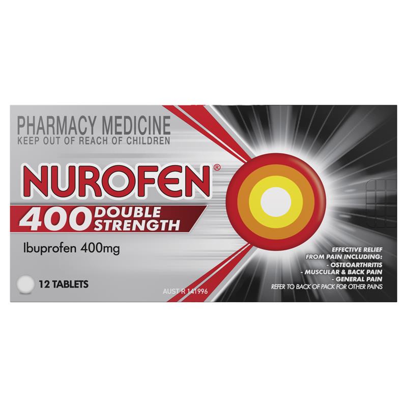 Nurofen Ibuprofen Double Strength 400mg 12 Tablet