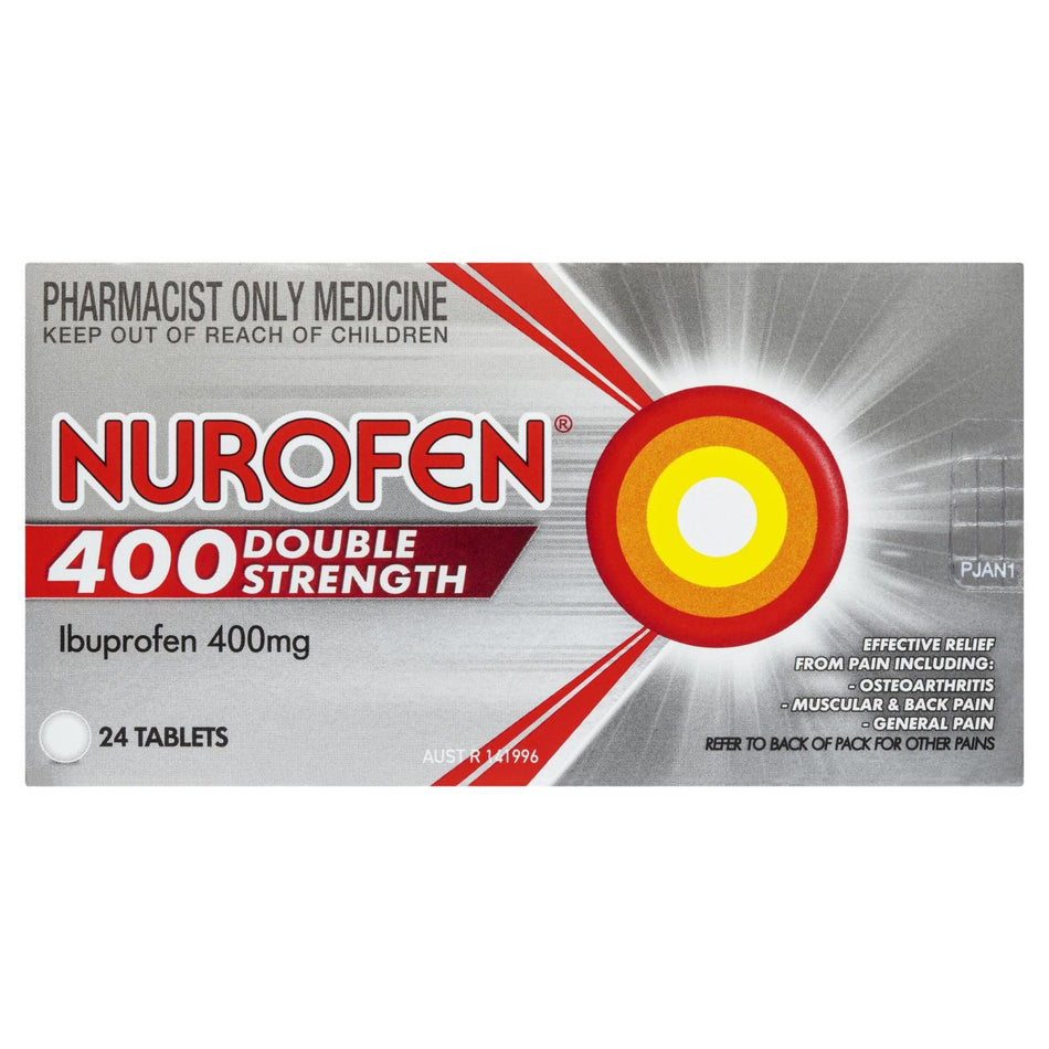 Nurofen Ibuprofen Double Strength 400mg 24 Tablets