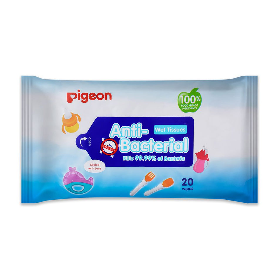 Pigeon Antibacterial Wipes 20 Pack