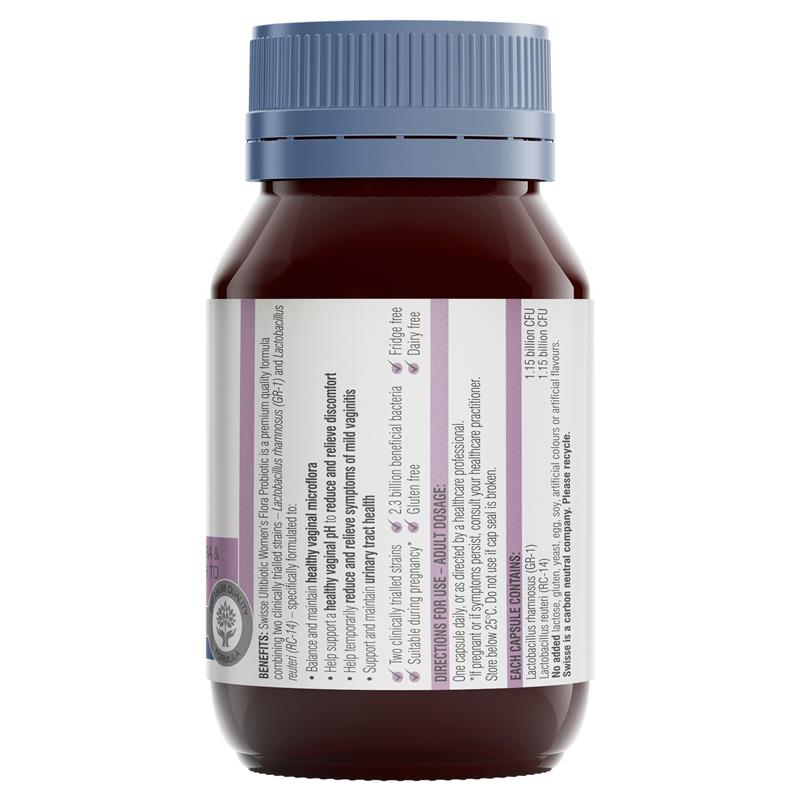 Swisse Ultibiotic Women's Flora Probiotic 30 Capsules