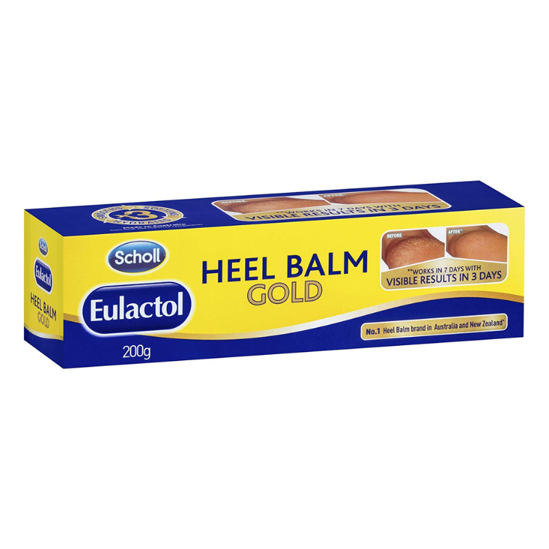 Scholl Eulactol Cracked Heel Balm Gold 200 g - Smooths, Softens and Hydrates Cracked Heels