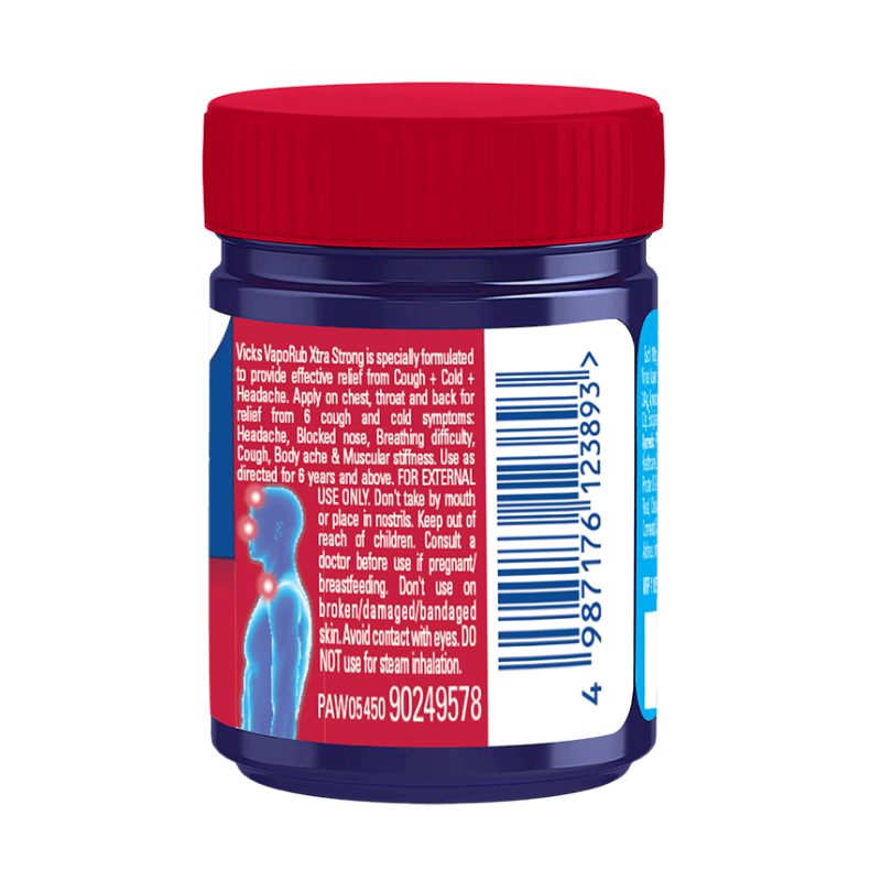 Vicks Extra Strong Rub Vaporizing Ointment 100 g