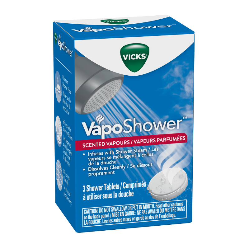 Vicks Vaposhower Tablets - Non-medicated Shower Vapors - 3 Tablets