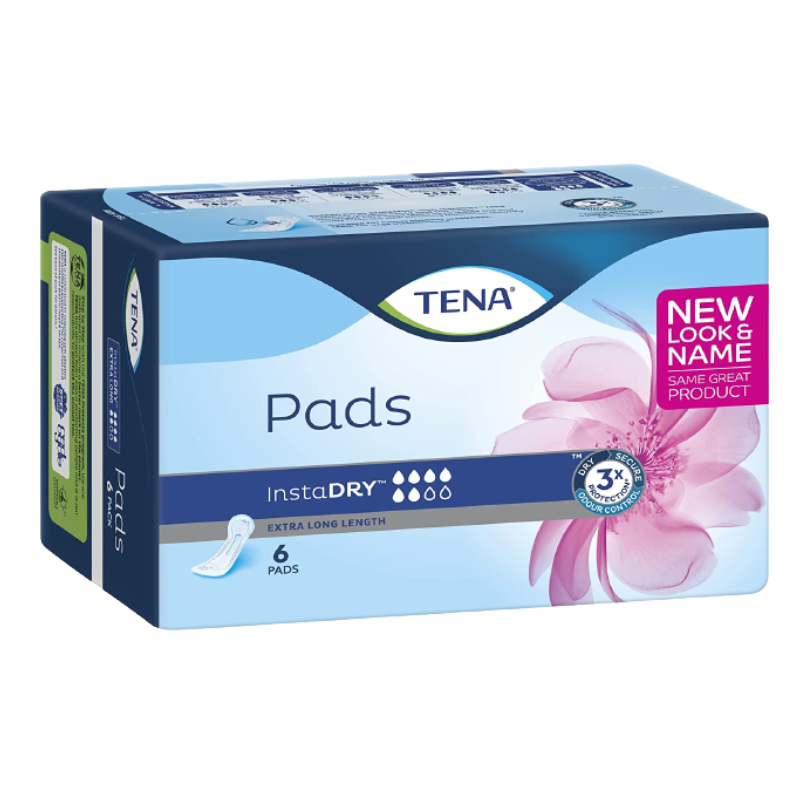 6 x TENA Pad Maxi Instadry 6 Pack = 36 Pads