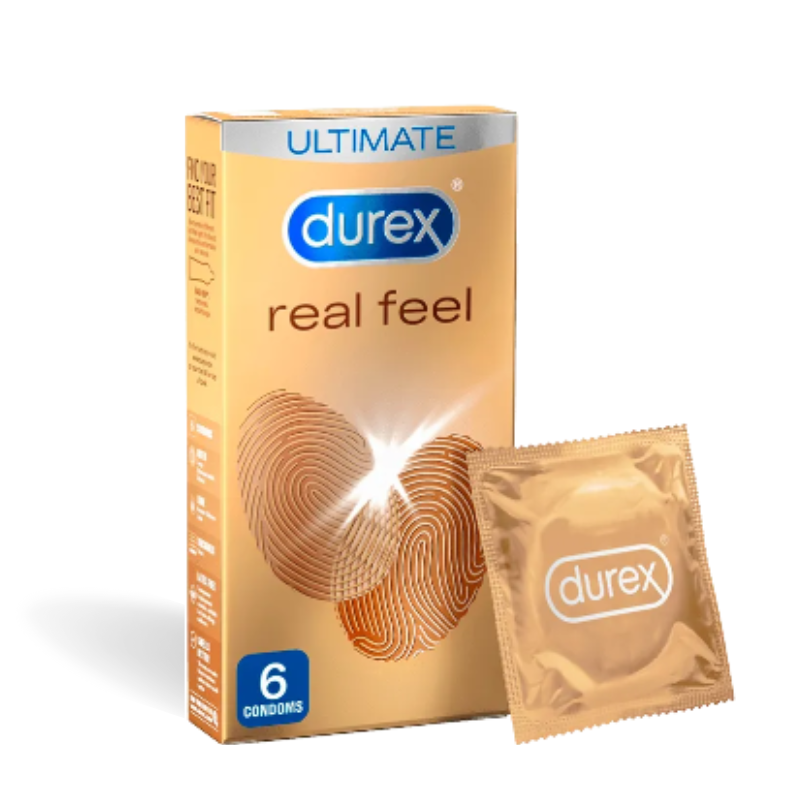 Durex Reel Feel Non-Latex Condom 6 Pack