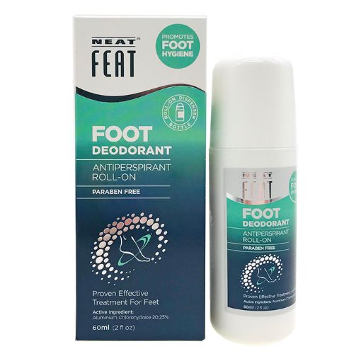 Neat Feat Roll-On Foot Deodorant For Sweaty Feet 60ml