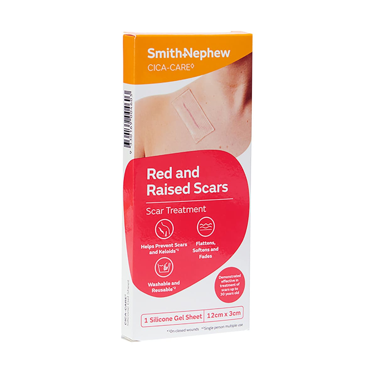 Cica-Care Silicone Gel Sheet 3cm x 12cm - In Use