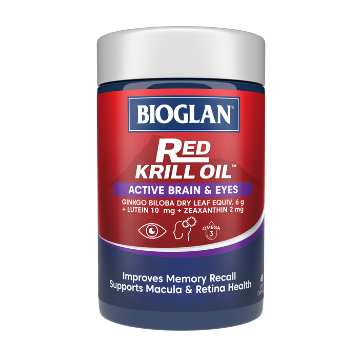 Bioglan Red Krill Oil Active Brain & Eyes 60 Soft Capsules