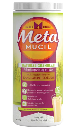 Metamucil Natural Granular Fibre Powder 72 Doses 504g