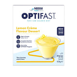 Optifast VLCD Lemon Crème Dessert Flavour Shake Sachet 8x53g