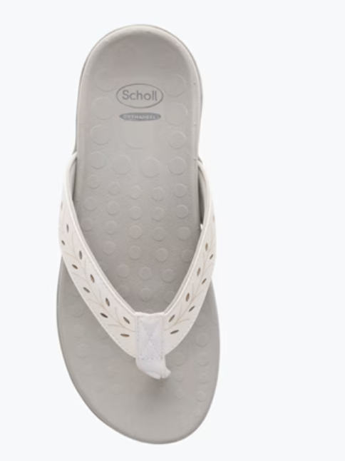 Scholl Orthaheel Orthotic Sonoma II Supportive White Perf