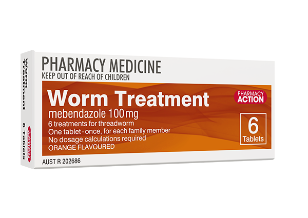 Pharmacy Action Worm Treatment Tablets 6 Packs