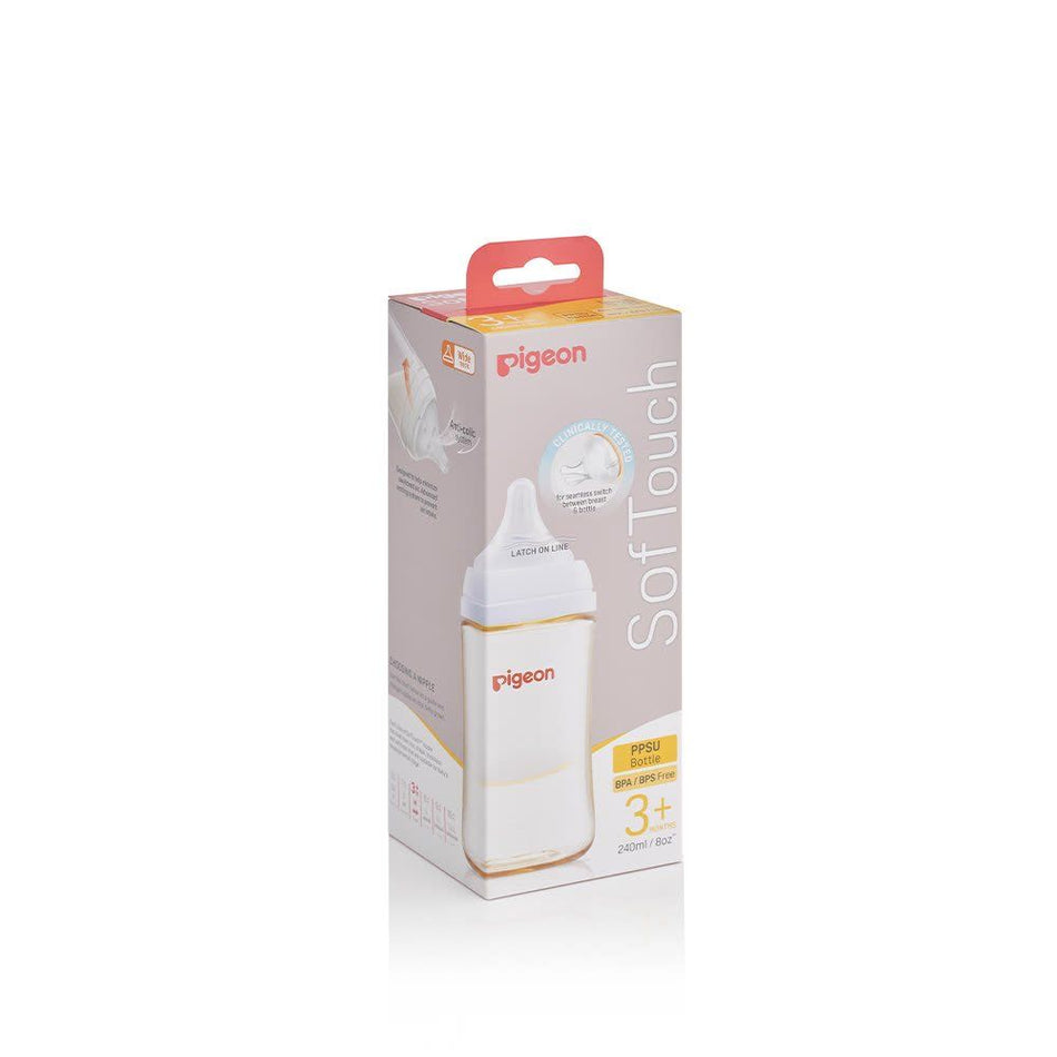 Pigeon Softouch Peristaltic Plus Wide Neck Bottle 240m ( PPSU bottle )