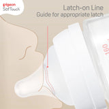 Pigeon Softouch Peristaltic Plus Wide Neck Bottle Twin Pack 240ml