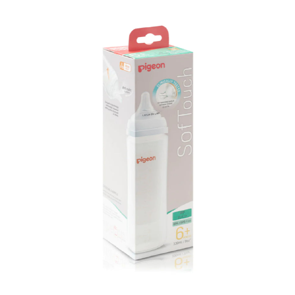 Pigeon Softouch Peristaltic Plus Wide Neck Bottle 330ml