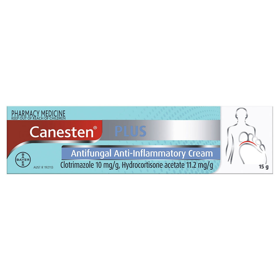 Canesten Plus Clotrimazole & Hydrocortisone Cream 15g - Image 1