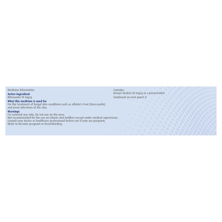 Canesten Once Daily Athletes Foot Cream with Applicator 15g - Image 2