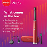 Colgate Pulse Connected Series 2 Deep Clean & Whitening Electric Toothbrush with 2 Refill Heads