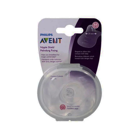 2x Philips Avent Nipple Protect 2 Pck Protect Sore Cracked Nipples Size Medium