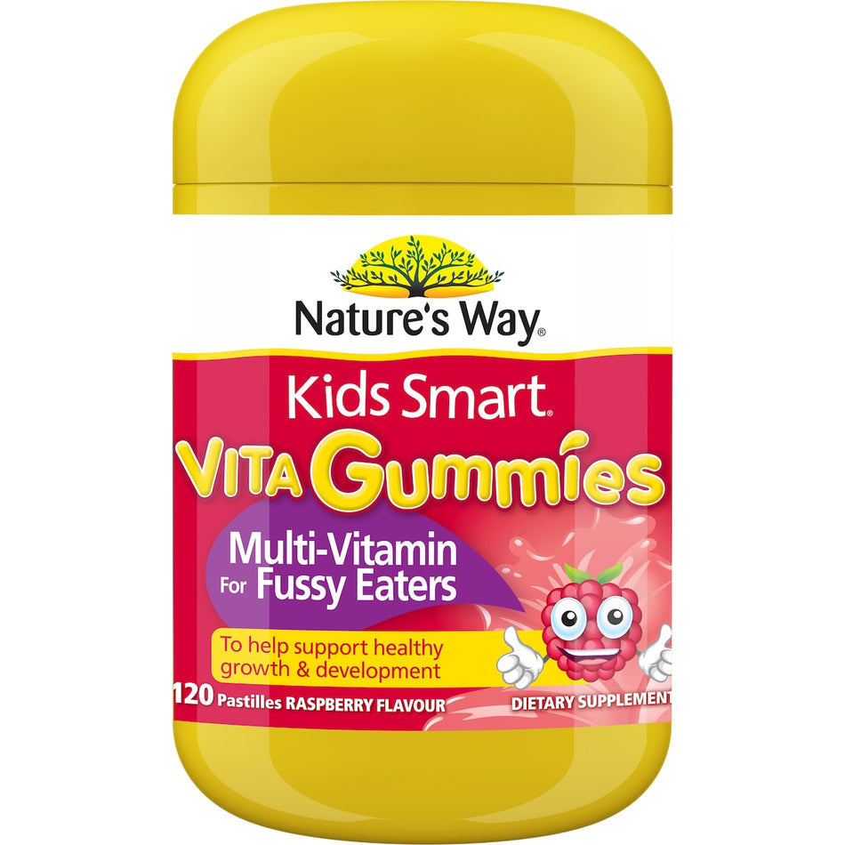 x2 Nature's Way Kids Smart Vita Gummies Multi-Vitamin for Fussy Eaters 60's