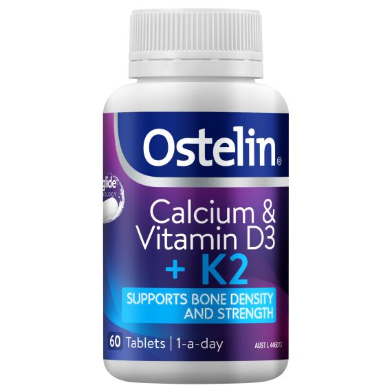 Ostelin Calcium & D3 + K2 60 Tablets Ezyglide tablets