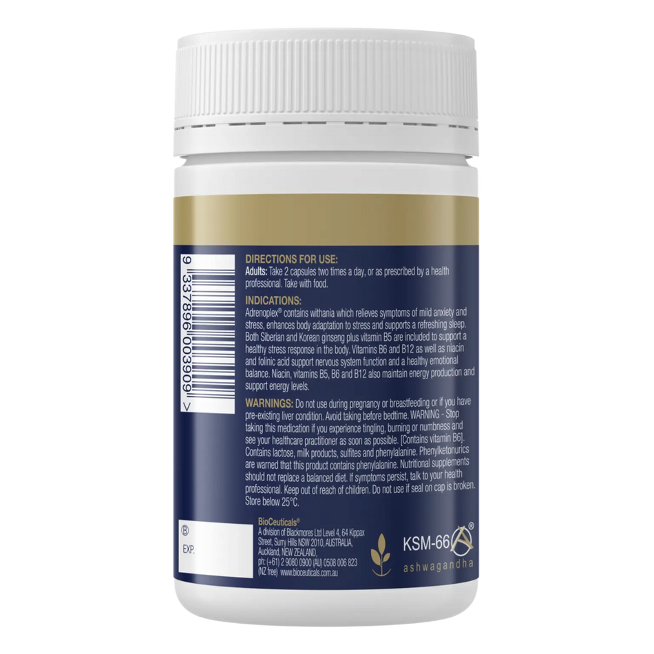BioCeuticals Adrenoplex® 120 Capsules For Relief of Mild Anxiety and Stress