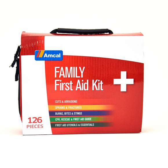 Amcal First Aid Kit Family 126 Pieces