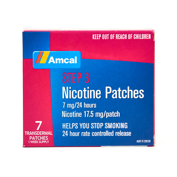 Amcal Nicotine Patches 7mg Step 3 7 Patches